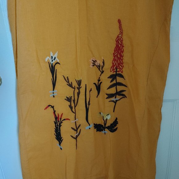 YesNo Flower Embroidered Shirt Dress - Picture 2 of 4